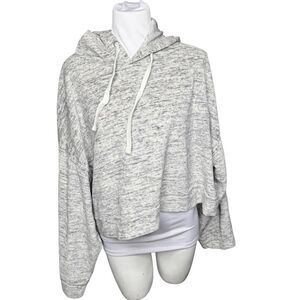 mono.b cropped grey wide sleeve Hoodie hoodie M/L